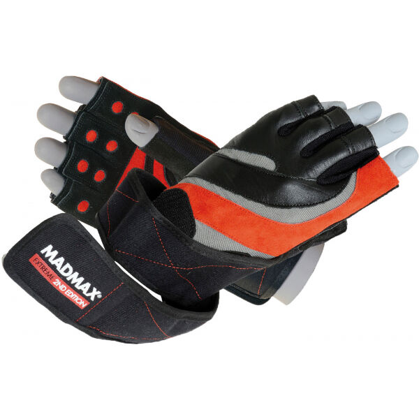 MADMAX EXTREME 2nd EDITION Fitness rukavice, černá, velikost