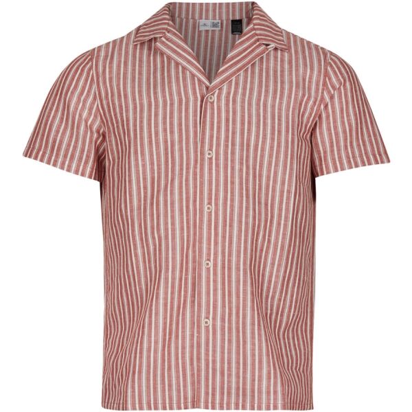 ONeill COAST BEACH Pánská košile s krátkým rukávem, červená, velikost