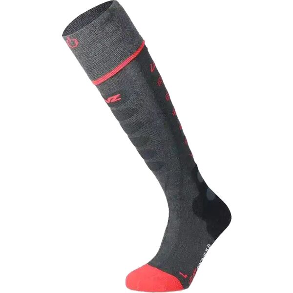 Lenz HEAT SOCK 5.1 TOE CAP REGULAR Vyhřívané ponožky, tmavě šedá, velikost