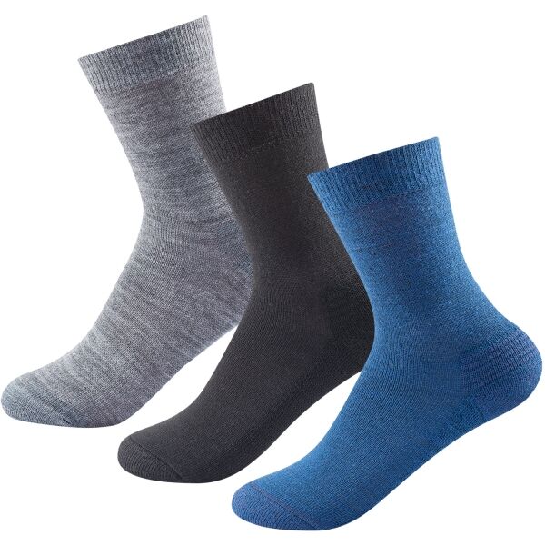 Devold DAILY MERINO MEDIUM SOCK 3PK Unisex ponožky, šedá, velikost