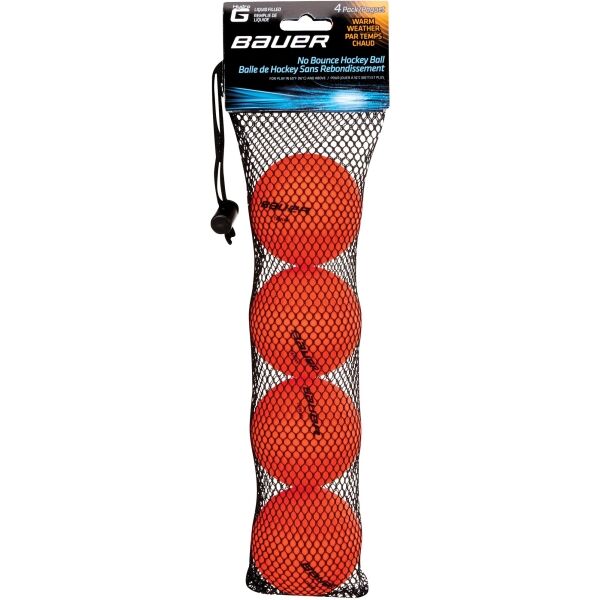 Bauer HYDRO-G 4 pack Tréninkové míčky, oranžová, velikost