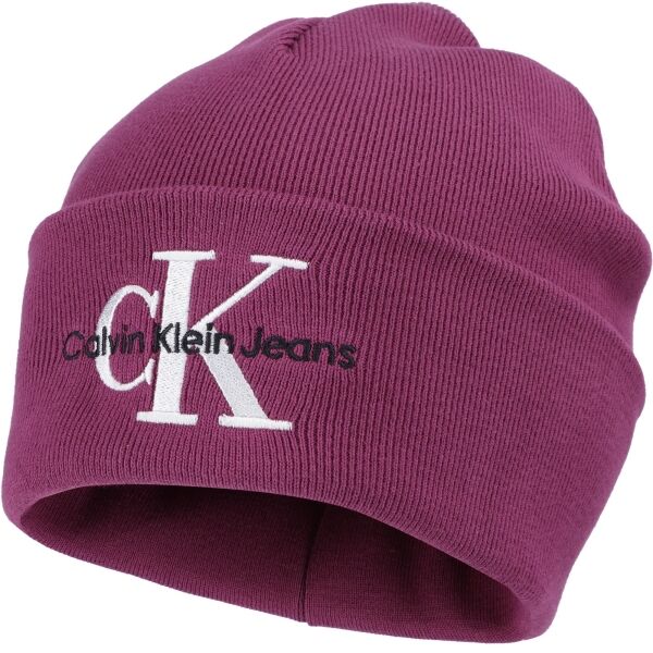 Calvin Klein MONOLOGO EMBRO Zimní čepice, růžová, velikost