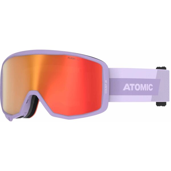 Atomic COUNT JR CYLINDRIC Dětské lyžařské brýle, fialová, velikost